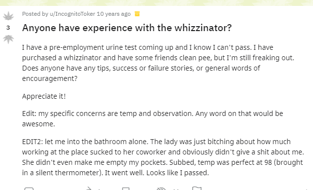 Whizzinator positive review